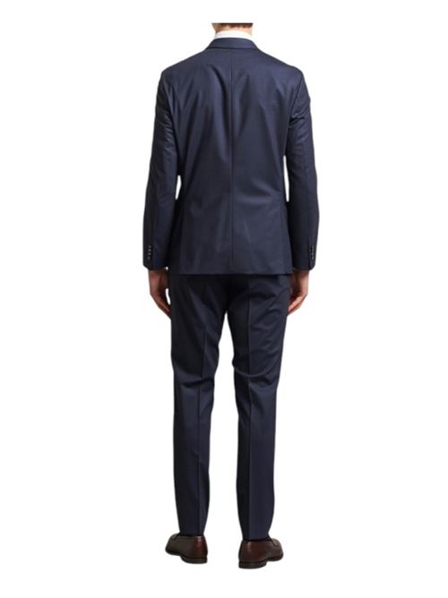 Slim fit suit in wool blend with micro pattern BOSS | 50534913 H-HUGE-2PCS-PEAK-242.404